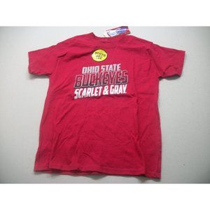 Ohio State Scarlet & Gray Youth T-shirt New With Tags Size M